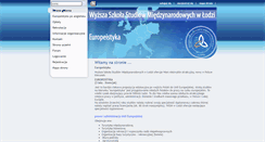 Desktop Screenshot of europeistyka.wssm.edu.pl