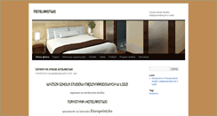 Desktop Screenshot of hotelarstwo.wssm.edu.pl