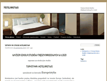 Tablet Screenshot of hotelarstwo.wssm.edu.pl
